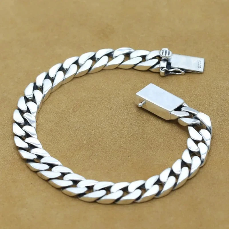 100% S925 Sterling Silver Bracelet 8MM