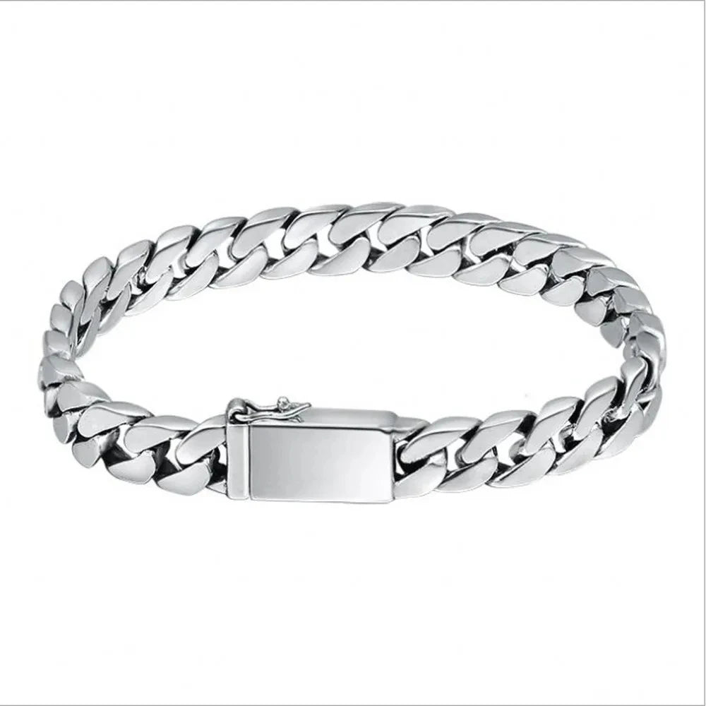 100% S925 Sterling Silver Bracelet 8MM