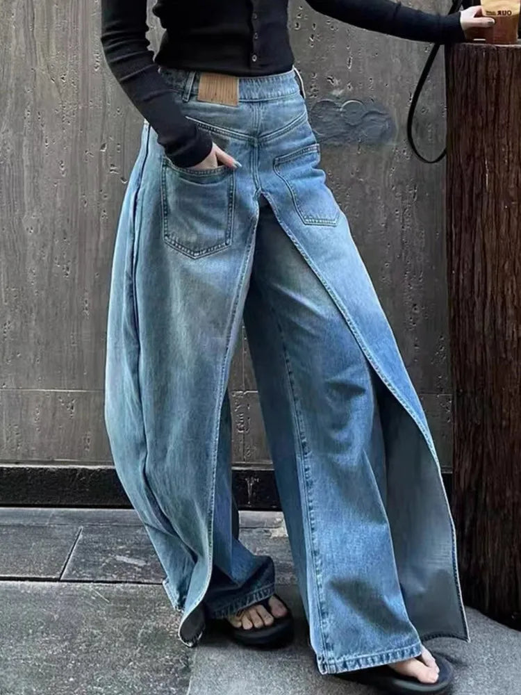 Baggy Wide Leg Jeans Pants