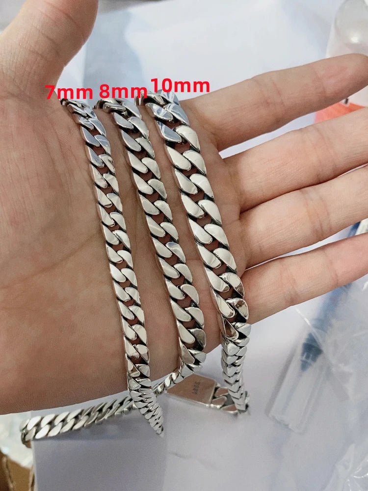 100% S925 Sterling Silver Bracelet 8MM