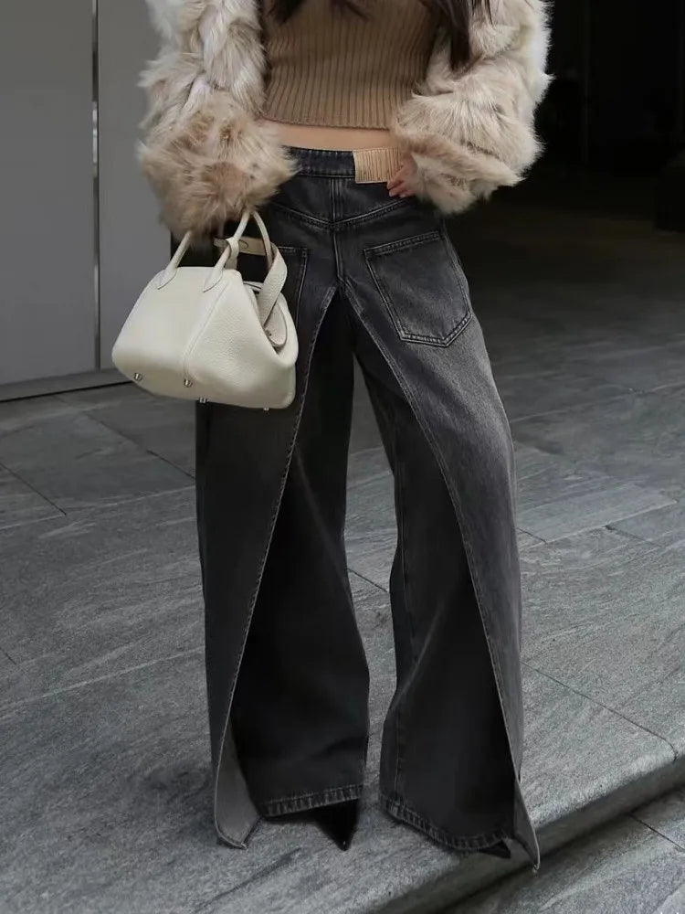 Baggy Wide Leg Jeans Pants